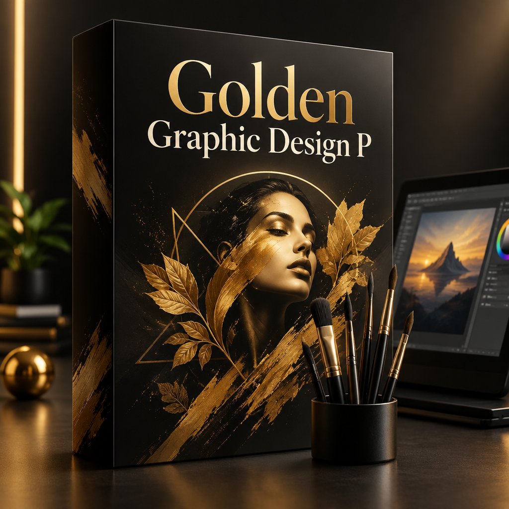 Golden Graphic Design P — Drawing & Painting preview